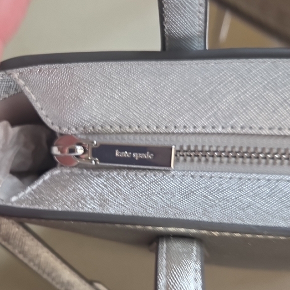 Kate Spade Silver Glitter Tote Bag - Picture 7 of 7